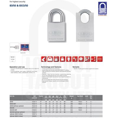 ABUS Brass 50mm Closed Shackle #3